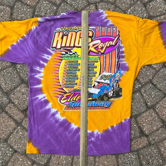 Kings Royal 2005 Vintage Race Tie Dye T Shirt Men Sz XL - Picture 8 of 9